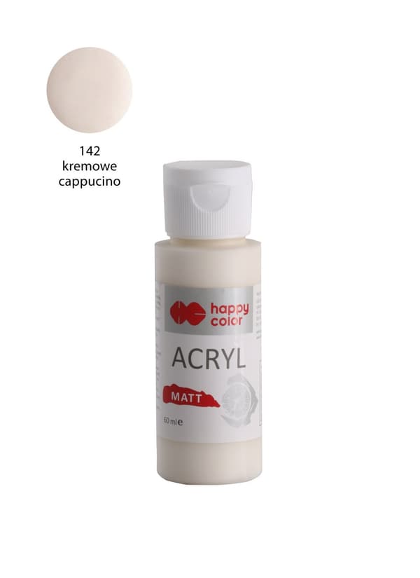 Akrylmalingssæt 5 x 60 ml mat/pastel MIX A Happy Color