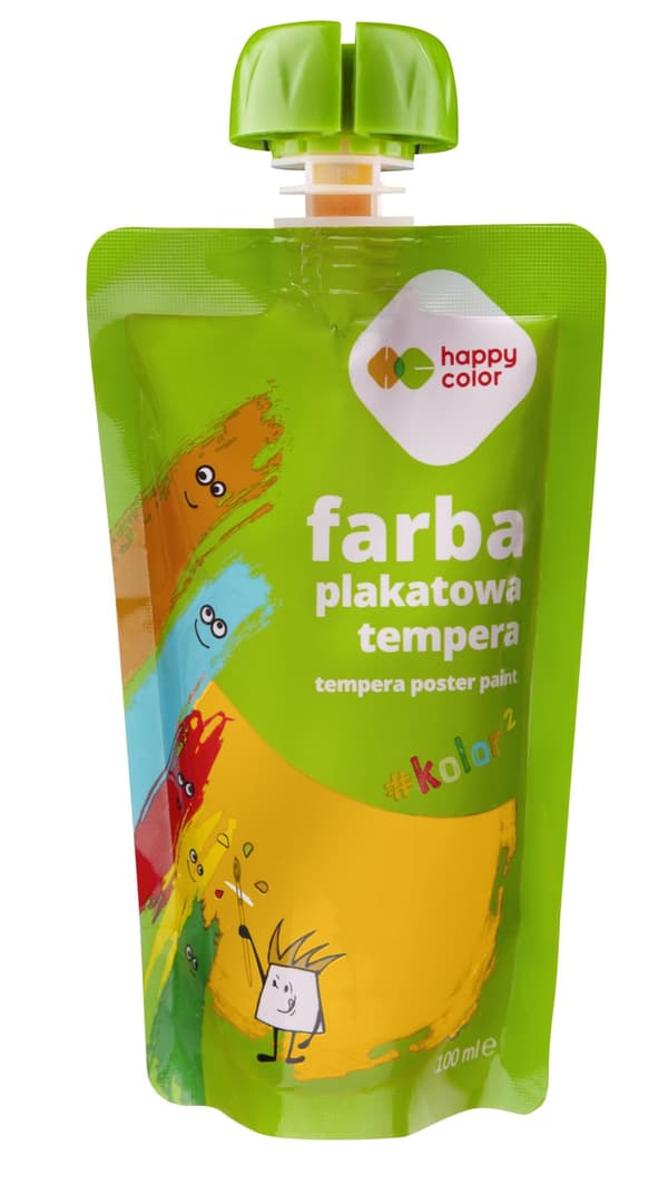 Tempera maling i en pose 100 ml Happy Color guld