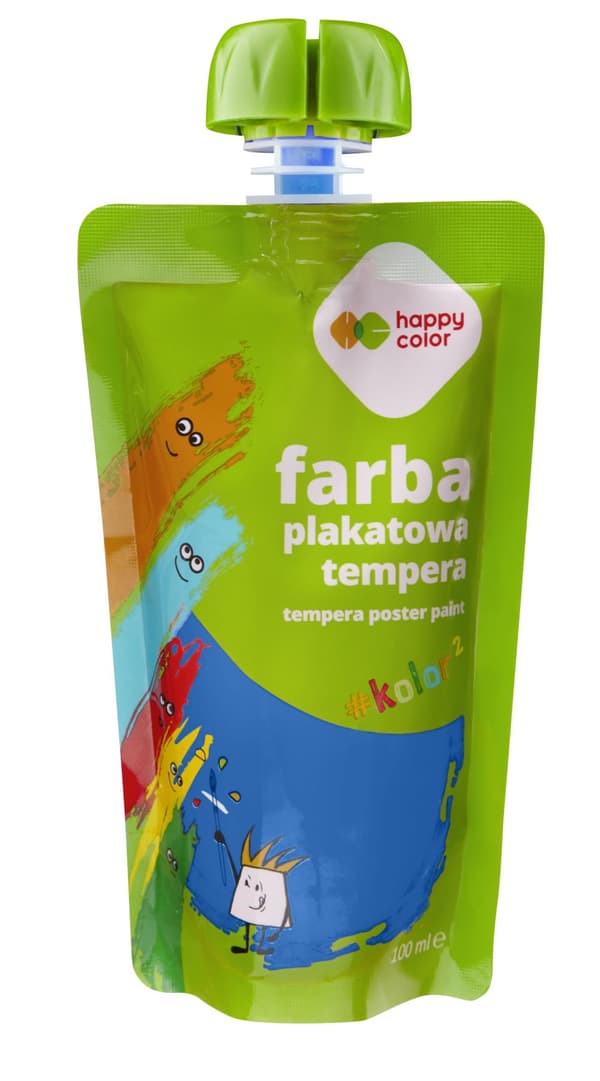 Happy Color temperafärg i en påse 100 ml blå