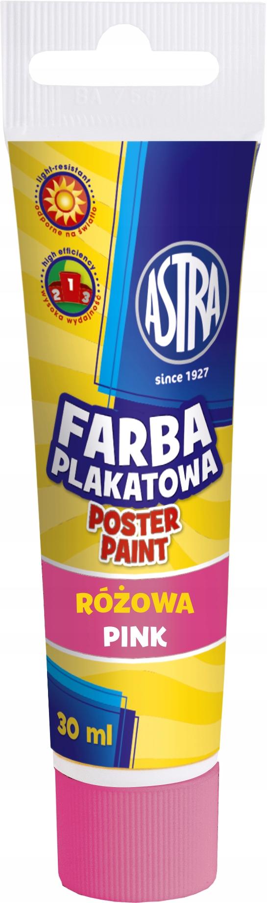 Astra Plakat Paint Tube Pink 30ml AS301107002