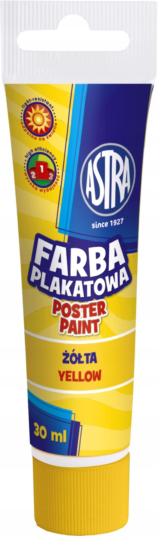 Astra Plakatmaling 30ml Gul Tube AS83110915