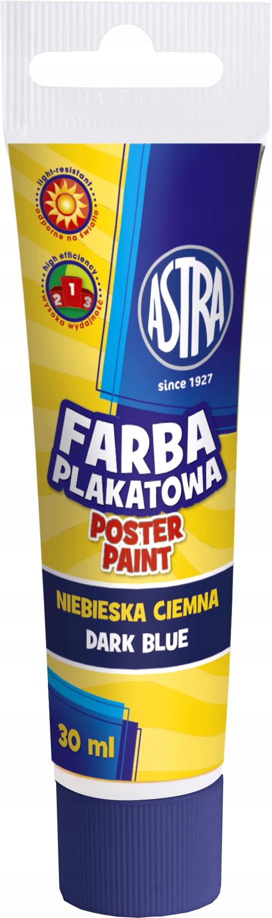 Astra Plakatmaling 30ml Mørkeblå Tube AS83110914
