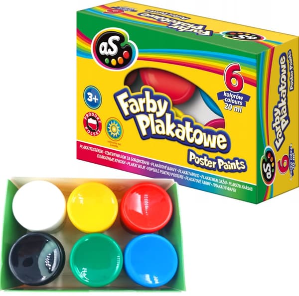 Poster Paints AS Astra 6 Colors 20ml AS301219001