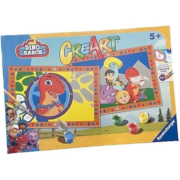 Målarset med nummer - Ravensburger - CreArt Serie Junior: Dino Ranch - Flerfärgad - Barn - Unisex