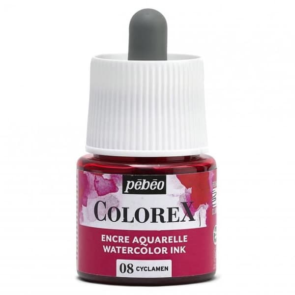 Enkelfärgat Aquarelle Colorex - Flera färger tillgängliga - 45 ml Cyclamen