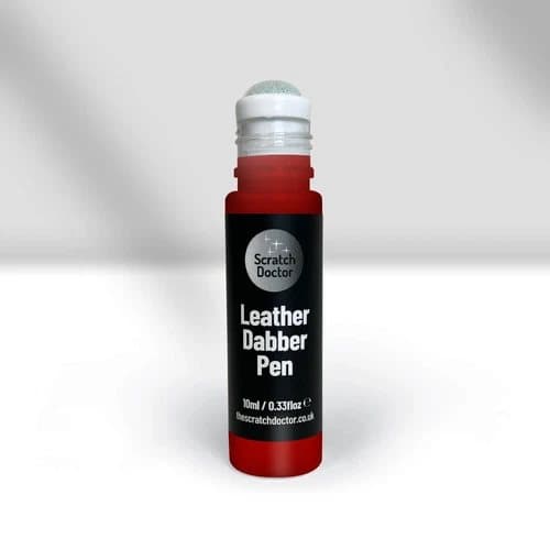 BRIGHT RED Leather Dabber 10ml for bags, shoes, purses, car seats, furniture etc