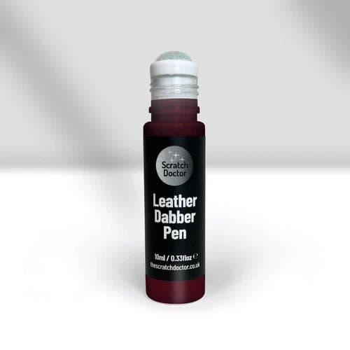 BURGUNDY Leather Dabber 10ml for bags, shoes, purses, car seats, furniture etc
