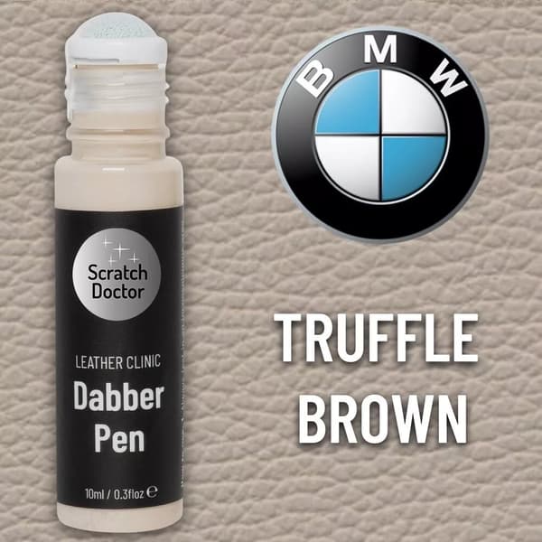 Leather Paint Dabber for BMW TRUFFLE BROWN Repair scratches scuffs small marks
