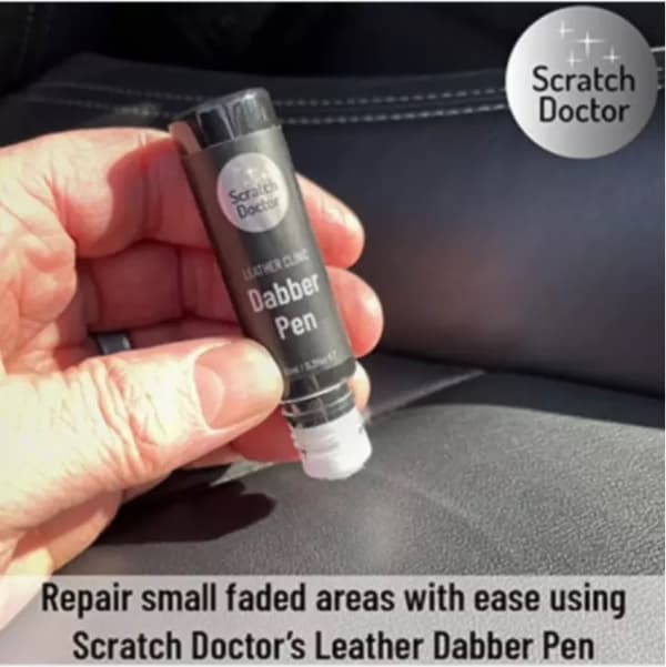 Leather Paint Dabber for JAGUAR PEWTER LGM Repair scratches scuffs quickly