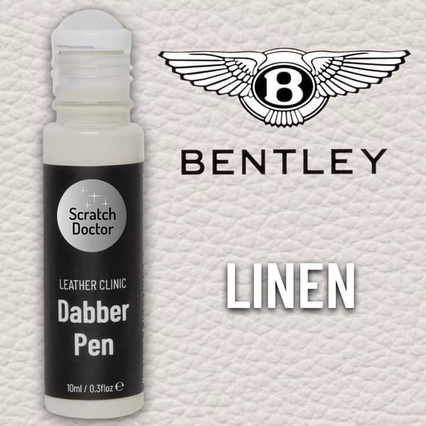 Leather Paint Dabber for BENTLEY Car Seat LINEN. Dye Repairing Recolouring
