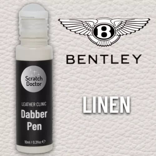 Leather Paint Dabber for BENTLEY Car Seat LINEN. Dye Repairing Recolouring