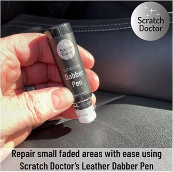 Leather Paint Dabber for BMW CINNAMON DARK Repair scratches, scuffs, small marks
