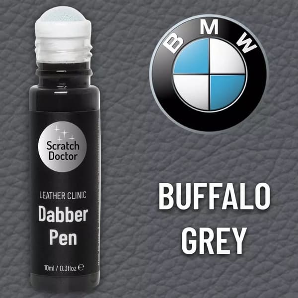 Leather Paint Dabber for BMW BUFFALO GREY Repair scratches scuff and small marks
