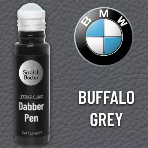 Leather Paint Dabber for BMW BUFFALO GREY Repair scratches scuff and small marks