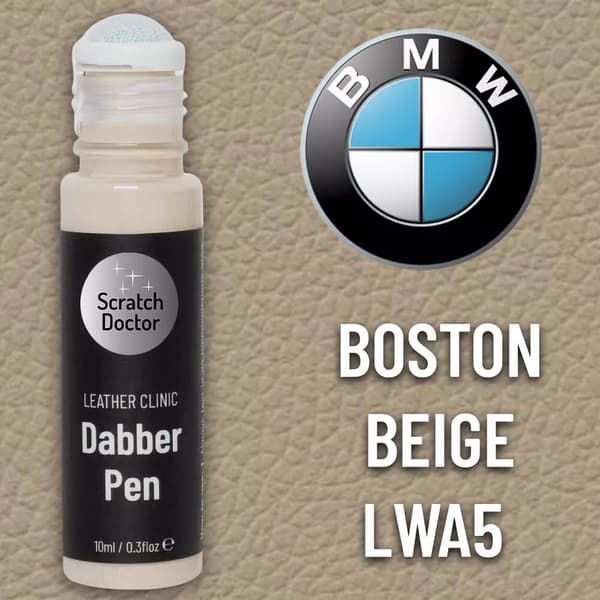 Leather Paint Dabber for BMW BOSTON BEIGE Repair scratches scuffs and small mark