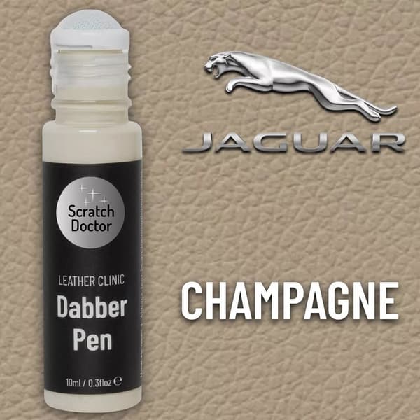 Leather Paint Dabber for JAGUAR CHAMPAGNE Repair scratches and scuffs