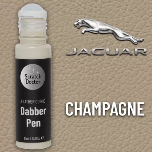 Leather Paint Dabber for JAGUAR CHAMPAGNE Repair scratches and scuffs