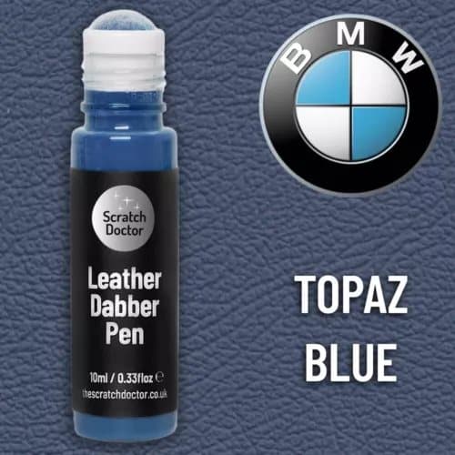 Leather Paint Dabber for BMW TOPAZ BLUE Repair scratches, scuffs and small marks