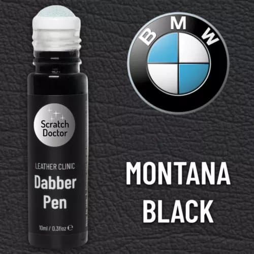Leather Paint Dabber for BMW MONTANA BLACK Repair scratch scuffs and small marks