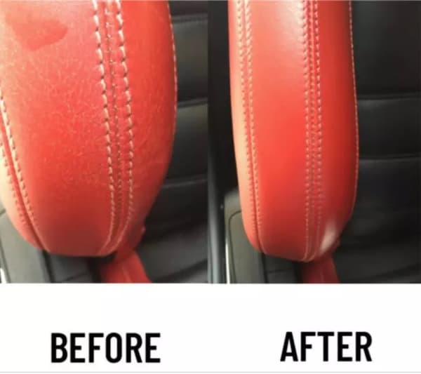 Leather Paint Dabber for MERCEDES ALMOND BEIGE 205 Repair scratches & scuffs