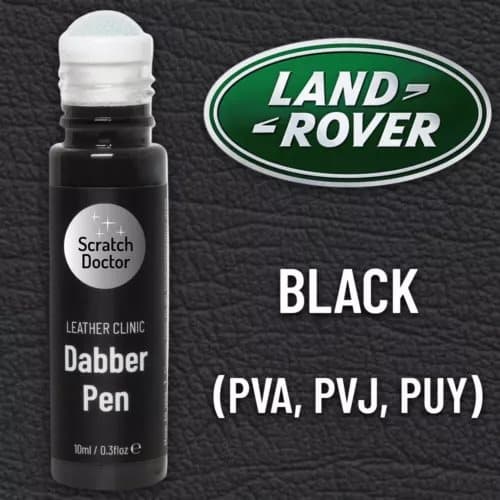 Leather Paint Dabber for LAND ROVER BLACK PVA PVJ PUY. Repair scratches & scuffs