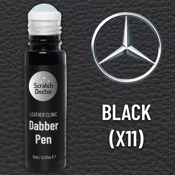 Leather Paint Dabber for MERCEDES BLACK X11 Repair scratches & scuffs quickly