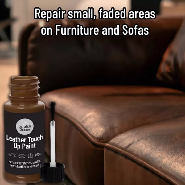 DARK GREEN Leather Touch Up Paint 15ml bags, shoes, purses, furniture, cars etc