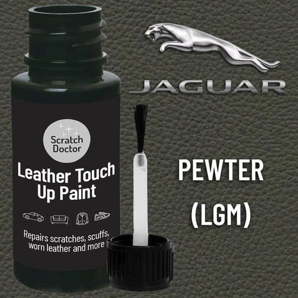 JAGUAR PEWTER LGM Leather Touch up Car Seat Repair Paint