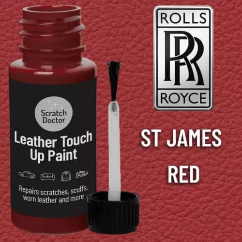 ROLLS ROYCE ST JAMES RED Leather Touch up Car Seat Repair Paint