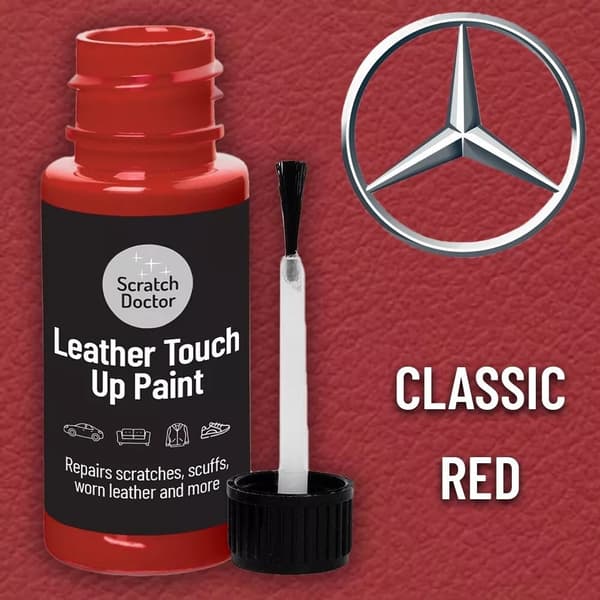 MERCEDES CLASSIC RED X17 Leather Touch up Car Seat Repair Paint