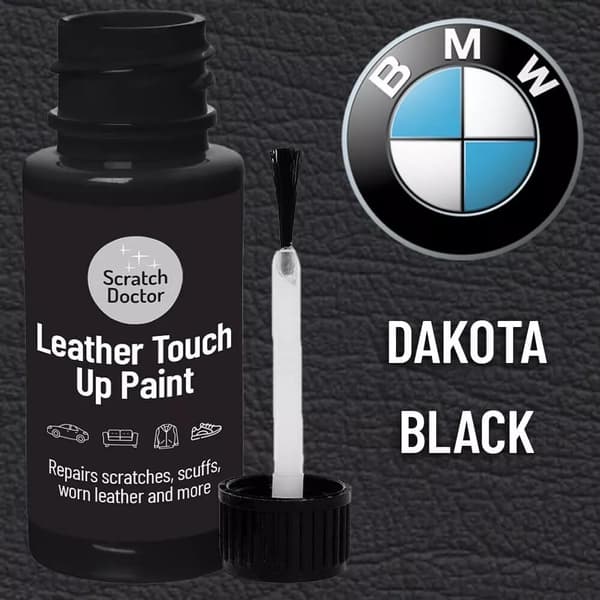 BMW DAKOTA BLACK Leather Touch up Car Seat Repair Paint