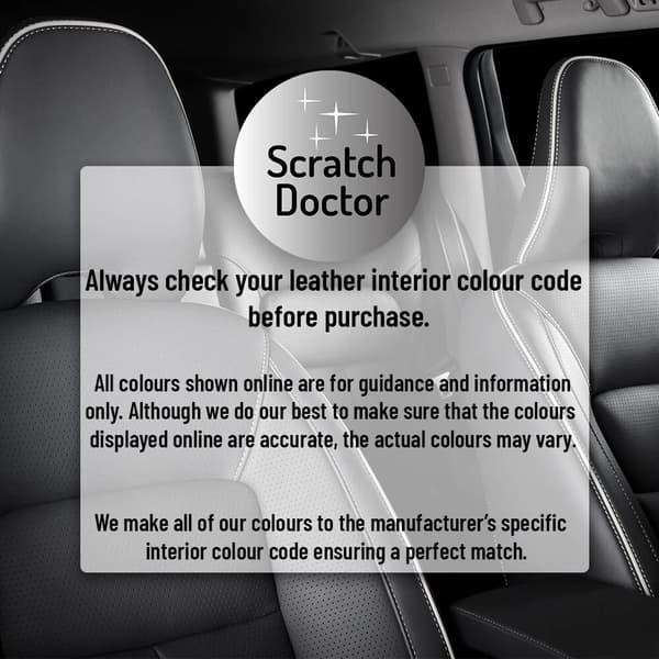 BMW DARK SILVER GREY Leather Touch up Car Seat Repair Paint
