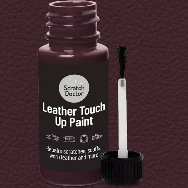 BURGUNDY Leather Touch Up Paint 15ml for bags, shoes, purses, furniture etc