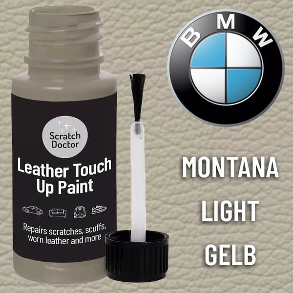 BMW MONTANA LIGHTGELB Leather Touch up Car Seat Repair Paint