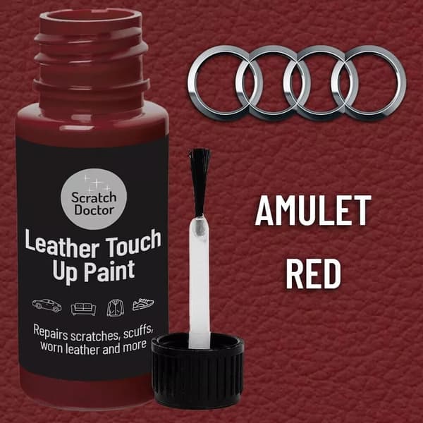 AUDI AMULET RED Leather Touch up Car Seat Repair Paint