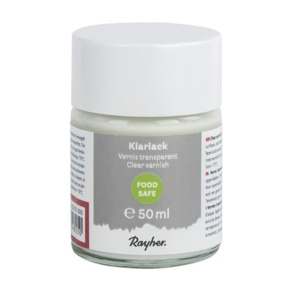 Livsmedelssäker transparent lack, 50ml box