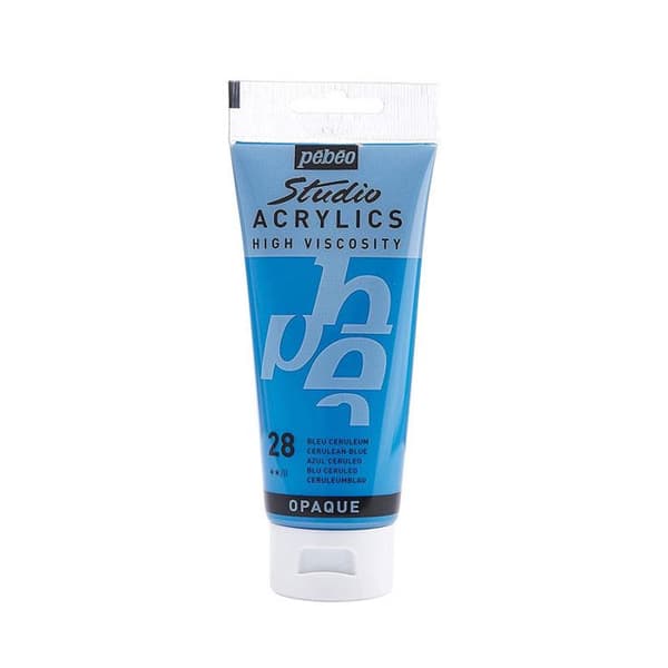 Akrylfärg - Pébéo - Studio - Ceruleum Blue - 100 ml - Satin - Professionell