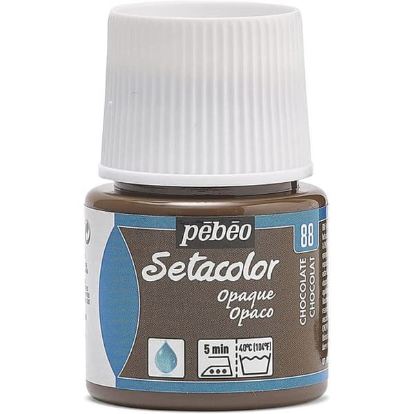 Tygfärg - PéBéo - Setacolor opaque - Choklad - 45 ml - Blandat