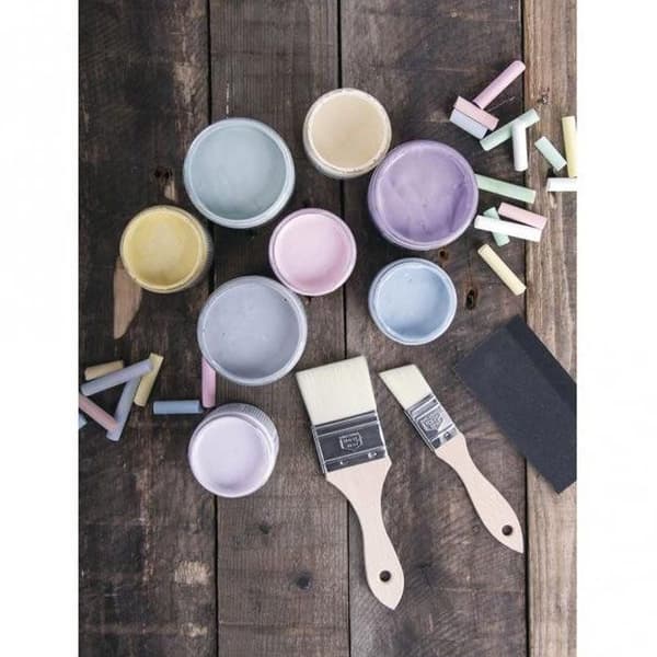 Färg - Rayher - Chalky Finish - Vit - 118 ml - Vintage sammetslen effekt