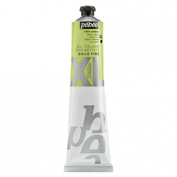 Oljefärg - Pébéo - 200034 - Ljusgrön - 200 ml - Snabbtorkande 3-6 dagar