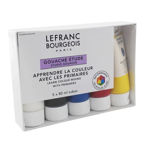 Set Gouache Studie 5 Tuber - 80 Ml - Lefranc Bourgeois