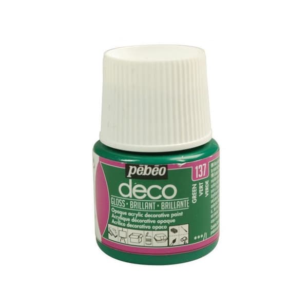 Akrylfärg - PEBEO - Dekor - Glansig - 45 ml - Grön