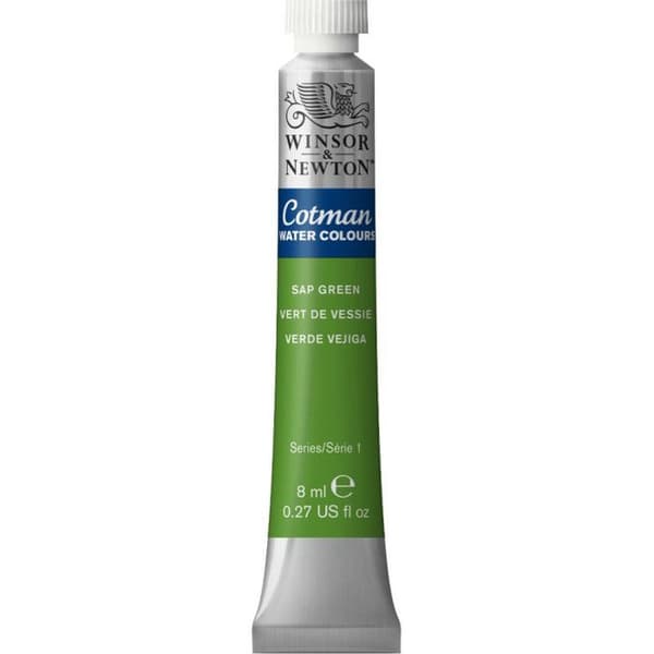Tube of Fine Watercolor Paint - Blåsgrön - Cotman - Winsor & Newton - 8ml