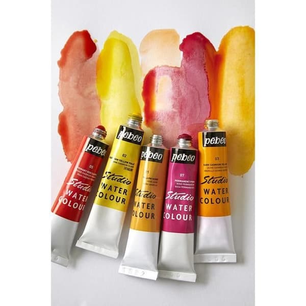 Akvarellfärg - PEBEO - 24 tuber 12ML - Olika färger - Blandat - Vuxen