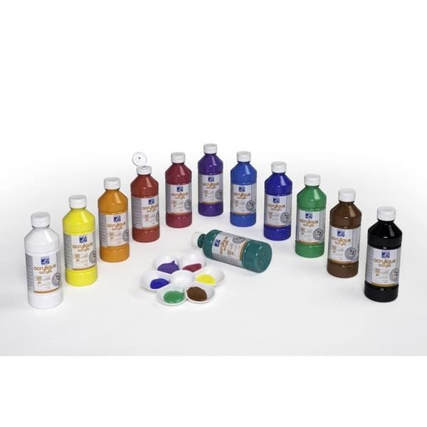 Loisir Créatif - L&B Education - 188537 - Flytande Akryl - Vit - 500 ml