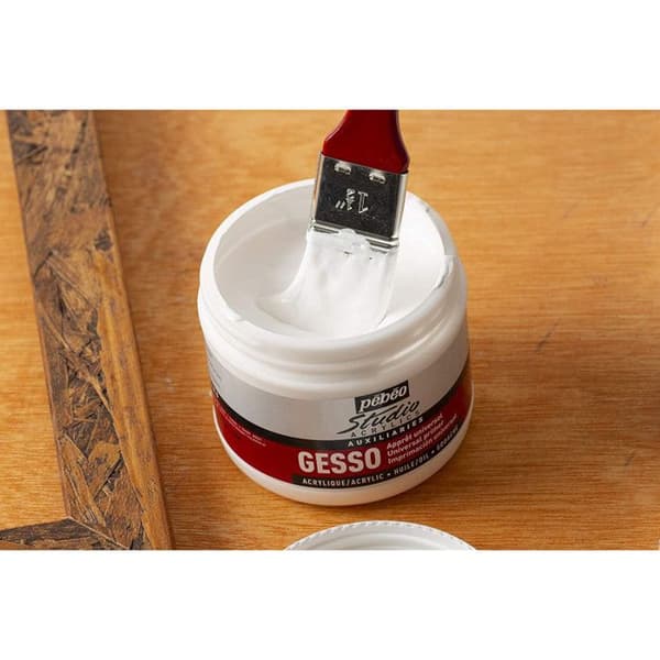 Primer - PEBEO - Gesso Studio - 500 ml - Vit - Snabbtorkande - Matt yta