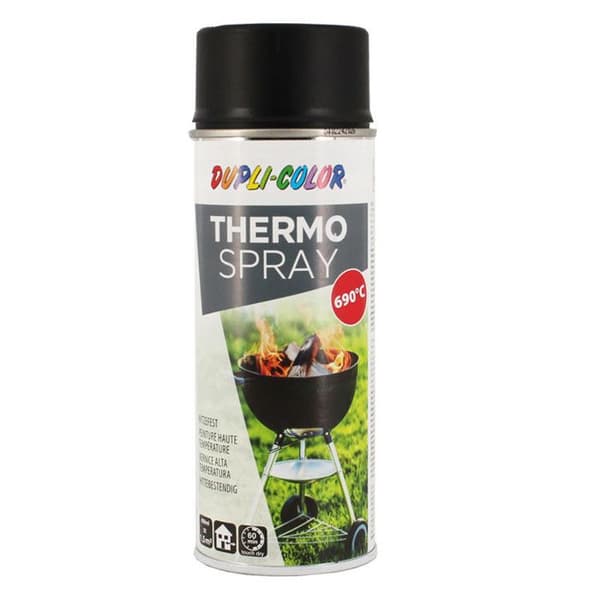Sprayfärg - Duplicolor - Svart - Värmebeständig - 400ml - Matt finish