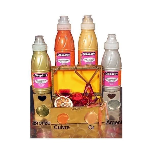Akrylfärg - Princess Mérit - Guld - 500 ml - Blank - Blandet