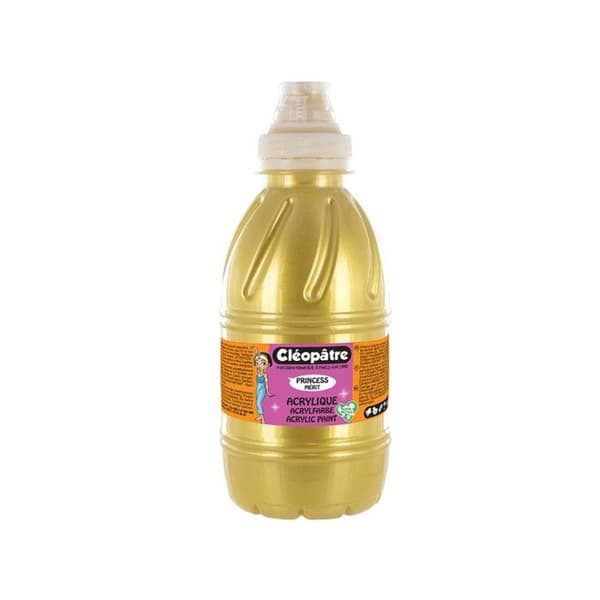 Akrylfärg - Princess Mérit - Guld - 500 ml - Blank - Blandet
