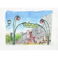 Miniatyrbild 4 av 4: Block - Akvarellmålning - Paris - City of Paris - 10x15cm - Clairefontaine